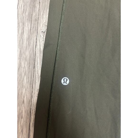 Lululemon Leggings Womens Size 8 Olive Green Yoga Athleisure Workout Casual - Picture 2 of 12
